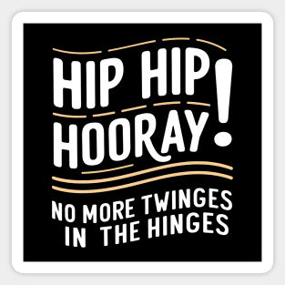 Hip Hip Hooray! No More Twinges in the Hinges Magnet